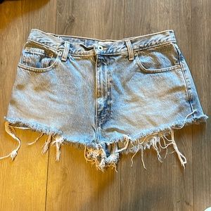 abercrombie + finch jean shorts